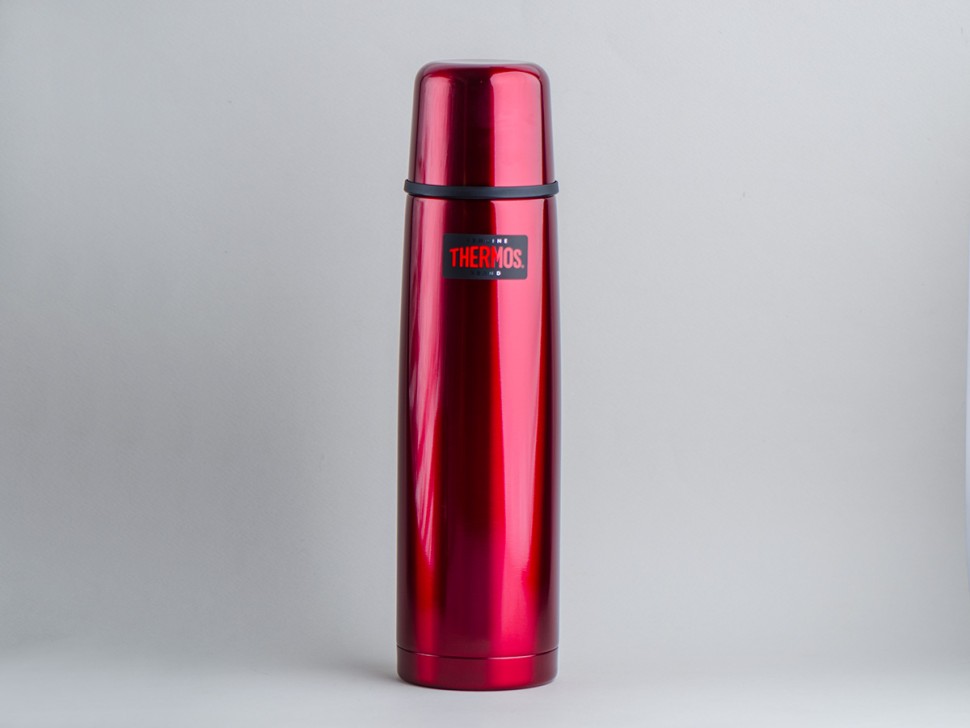 Термос #50 THERMOS FBB-1000 R 1 л., из нержавеющей стали, красный