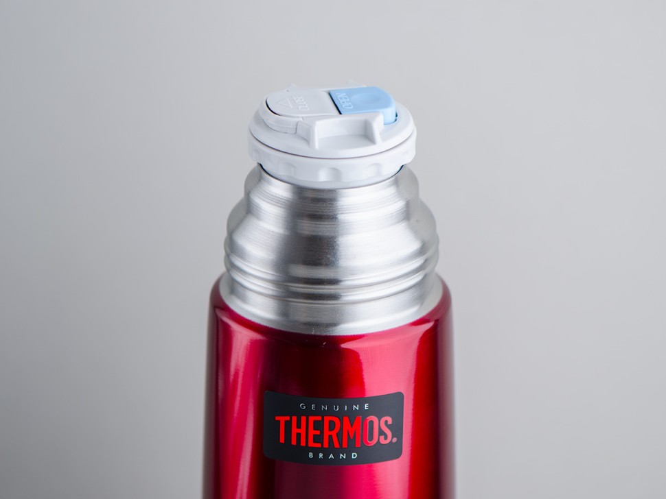 Термос #50 THERMOS FBB-1000 R 1 л., из нержавеющей стали, красный