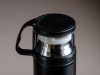 Термос с кружкой #75, черный, 500 мл.