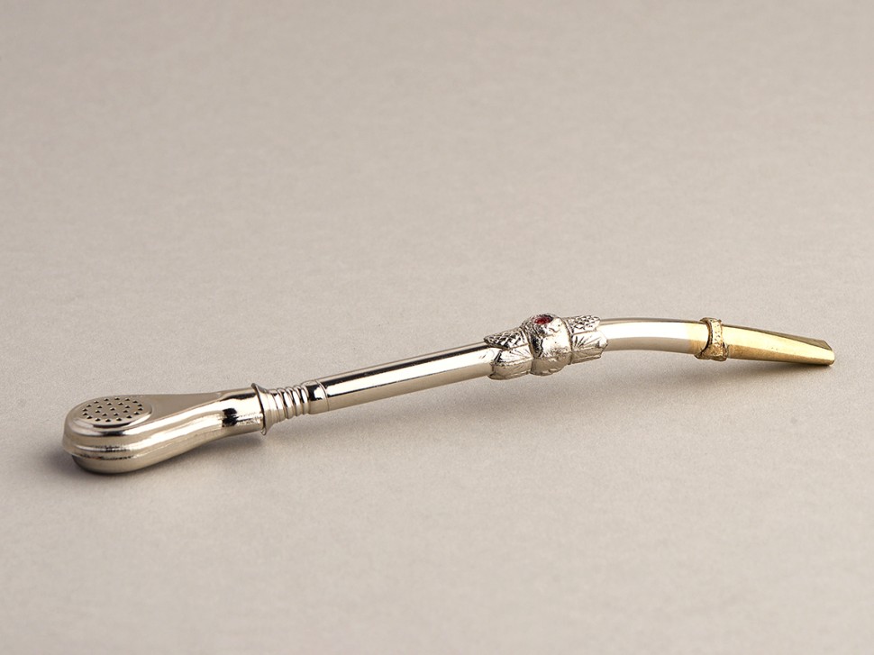 Бомбижья (бомбилья) для мате #48, 16 см., металл