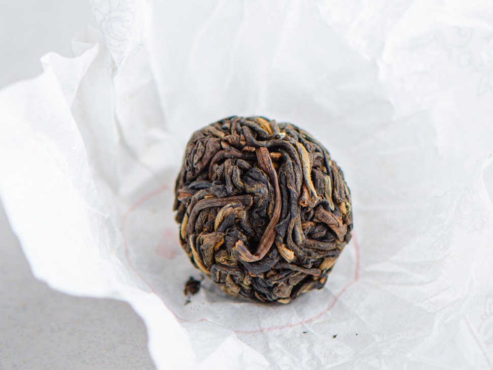 Шай Хун Лун Чжу "АА", (Шай Хун в жемчужинах/шариках), 2024г.