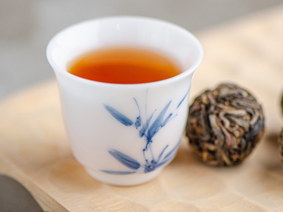 Шэн пуэр "Сигуй Лун Чжу", 2023г., в шариках