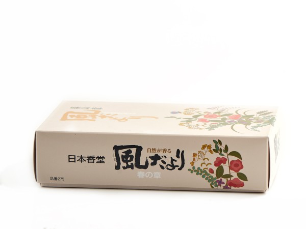 Японское благовоние Kazedayori Spring (болгарская роза, слива, сакура, лилия), 370 штук