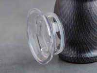 Матешница (калабас, калебас) #449, "Графит" металлический с крышкой 250 мл.