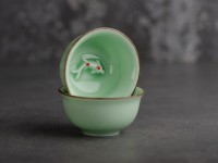 Пиала #1543 "С Рыбками", 45 мл., керамика