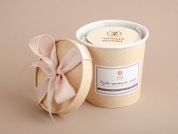 Ароматическая свеча с деревянным фитилем "Розовые кристаллы сахара" 200 мл.