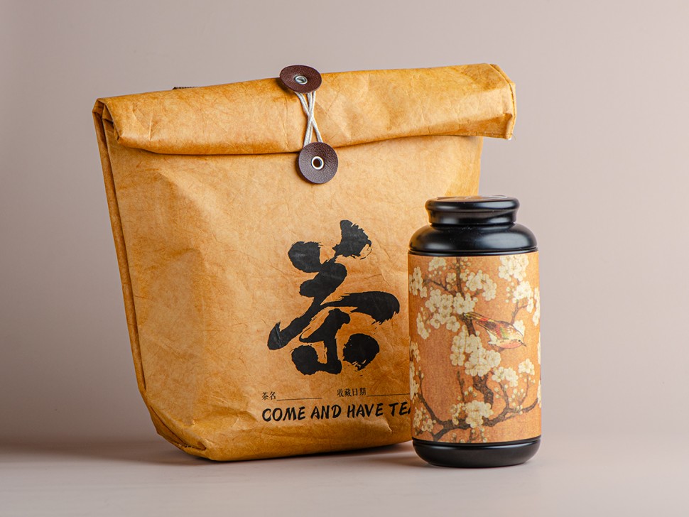 Сумочка "Чайный крафт" для чая и посуды